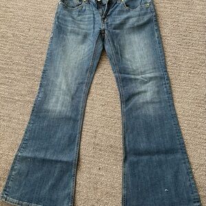 Stylish Blue Flare Women's Jeans